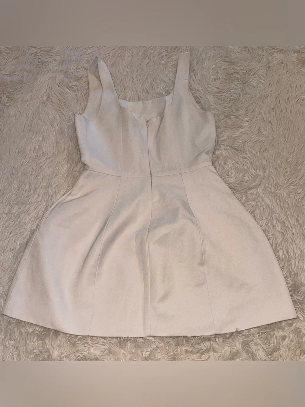 NEW Favorite Daughter The MORGAN ivory linen blend mini dress sz 4 - Picture 9 of 11